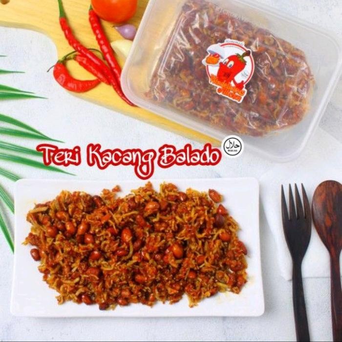 

Baru Teri Kacang Balado Pedas 200gr