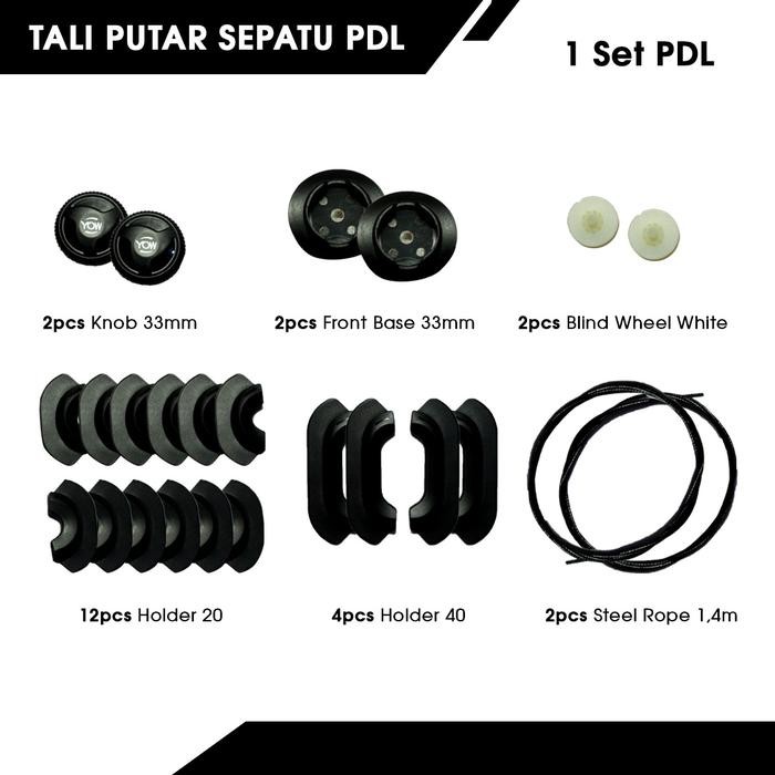 YOW Tali Sepatu Putar PDL / Tali Sepatu BOA
