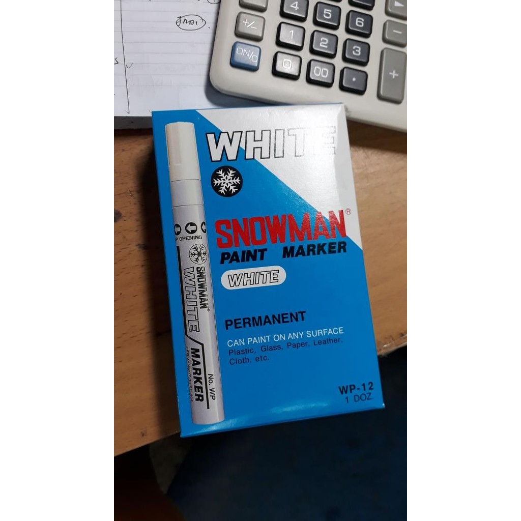 Spidol Paint Marker Snowman White