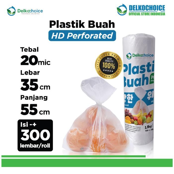 NEW PLASTIK HD ROLL 35X55CM BUAH SAYUR FOTOKOPI DELKOCHOICE SNI TERMURAH
