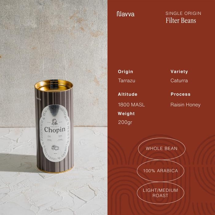 

200gr Filter Beans Arabica Manual Brew Costa Rica Chopin /Biji Kopi V60