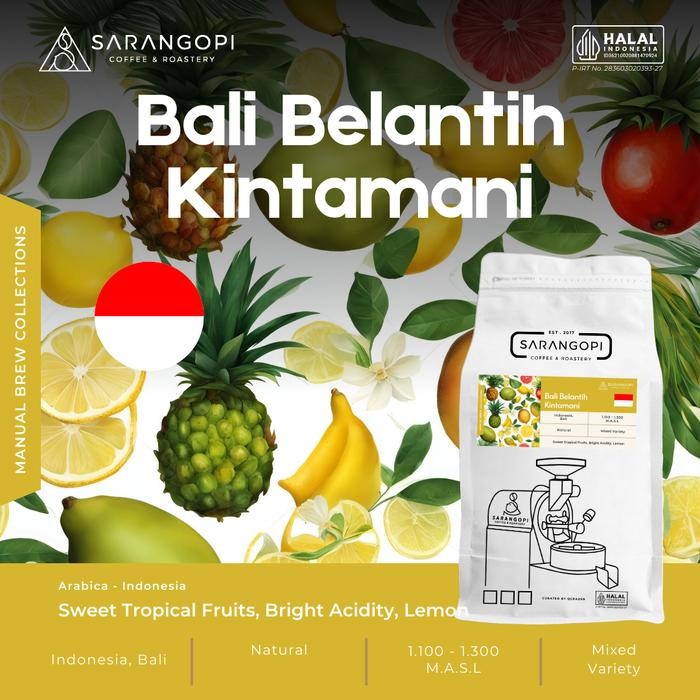 

Bali Kintamani Kopi Arabica - Sarangopi Roastery Beans - 100% Arabica