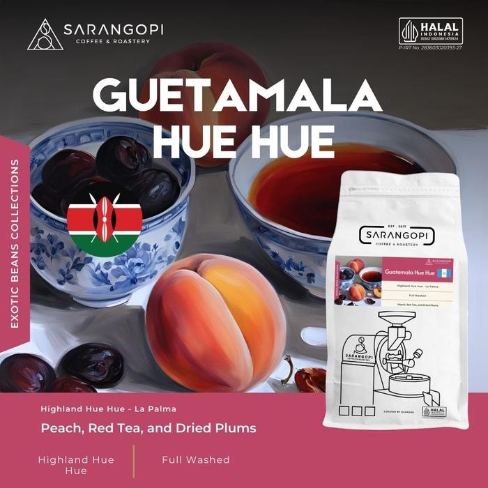 

Guatemala Hue Hue Kopi Arabika - Sarangopi Roastery Speciality Beans V60 Coffee-100%Arabica