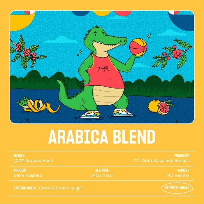 

Biji Kopi ARABICA BLEND 5 KG GROSIR Espresso Blend Whole Beans