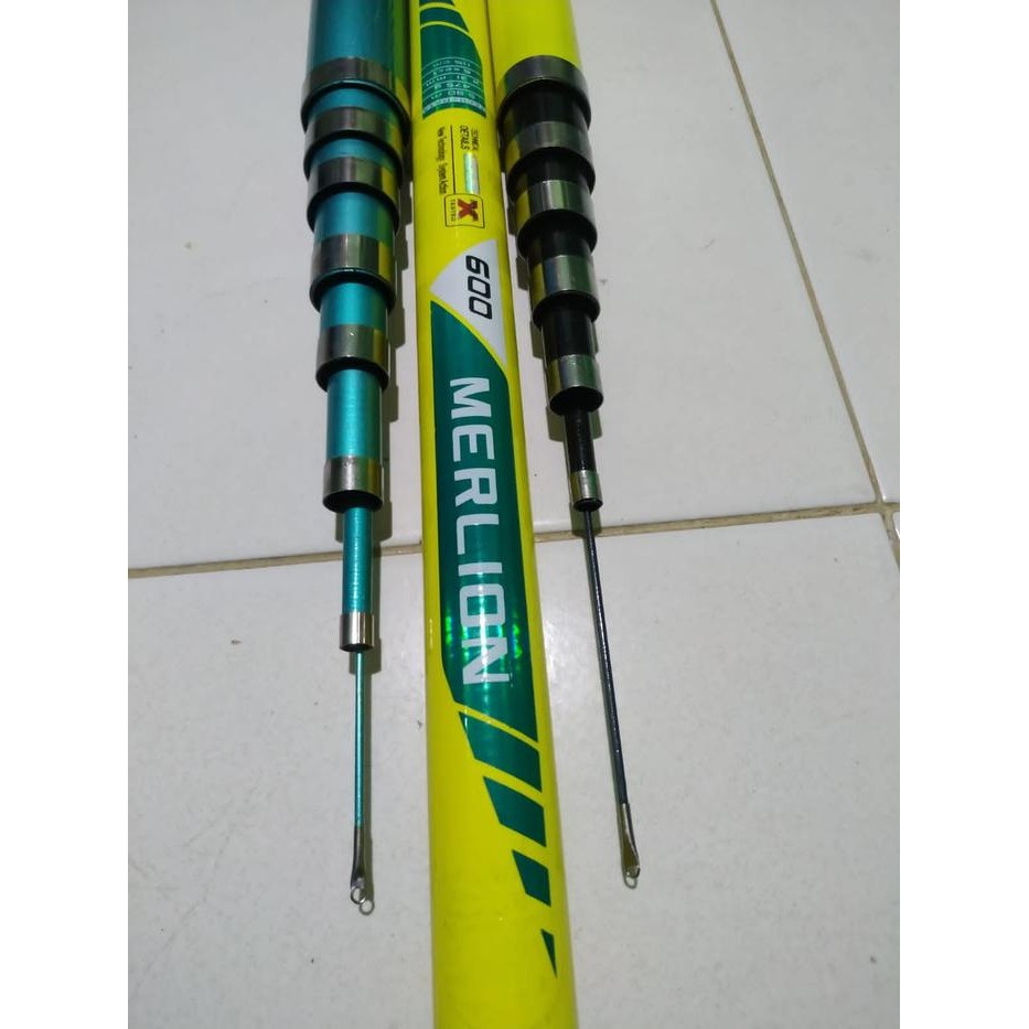 Joran Giant Flag Tongkat Bendera Panjang 6 Meter Diameter Besar Kuat Hugo Merlion Formasi Tegek Ikan