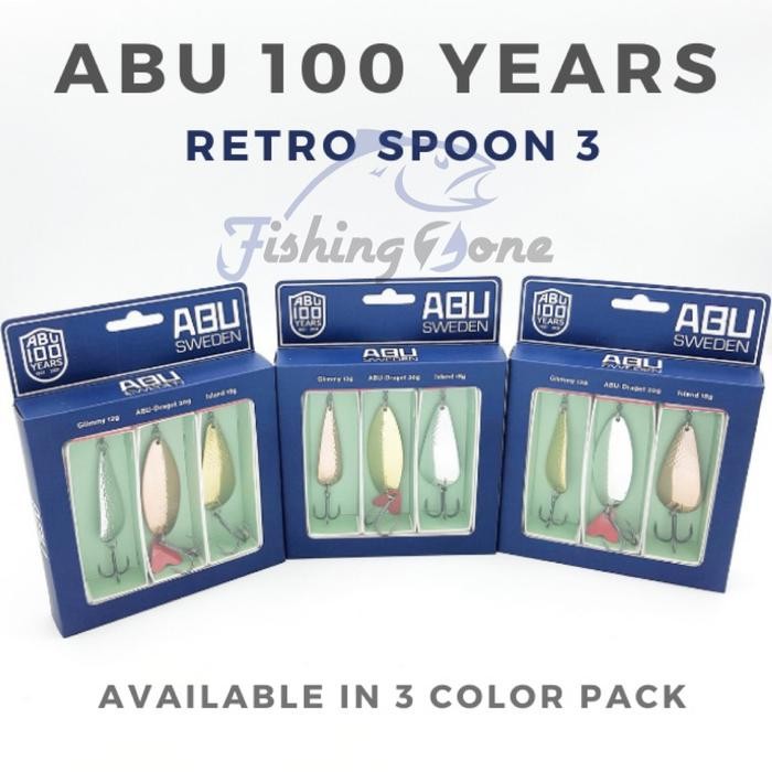 Abu Garcia Retro Spoon Pack 100 Years Anniversary Gimmy Draget Island