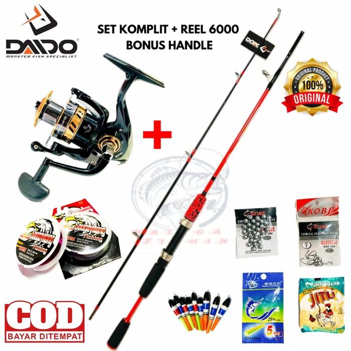 Set Pancing Laut Daido + Reel 6000 Complete 16-30Kg