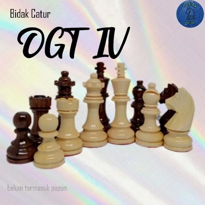 Bidak Catur Kayu Sonokeling Model Dgt Standart Internasional