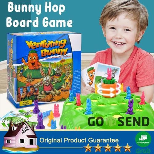 Bunny Hop Funny Rabbit Family Fun Board Game For Kids