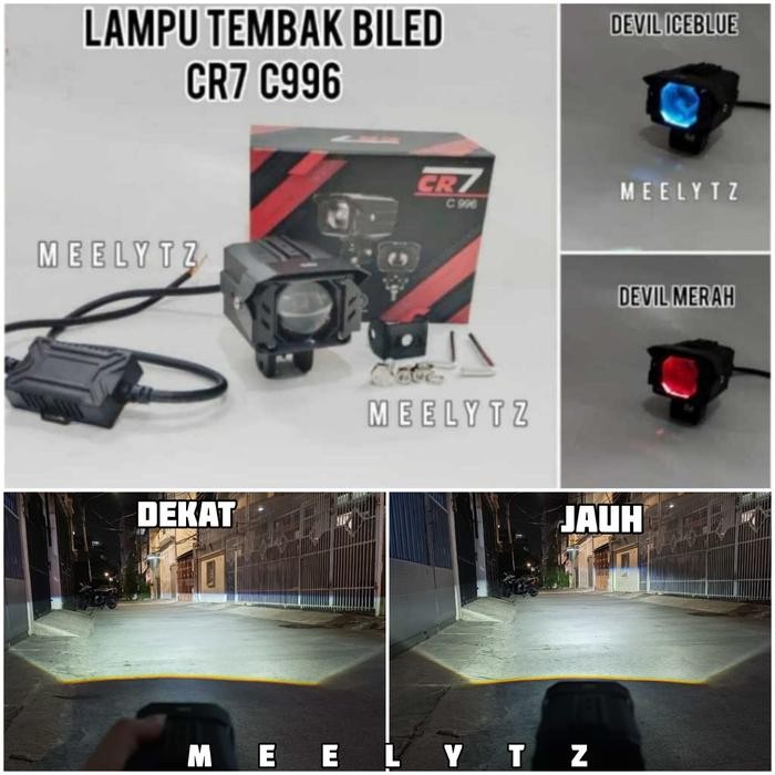 PROMO CR7 C996 - Lampu tembak LED Biled Waterproof