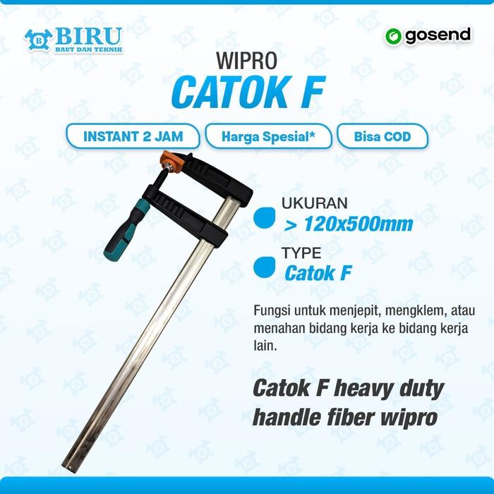WIPRO Klem F Kayu 120 x 500mm - Jepit Kayu