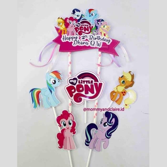 Cake Topper Little Pony/Hiasan Cake Little Pony/Cake Little Pony