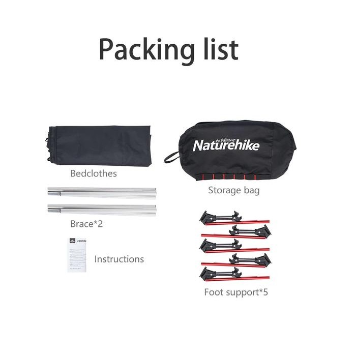 Kasur Lipat Naturehike XJC05 NH20JJ001 Folding Camp Bed