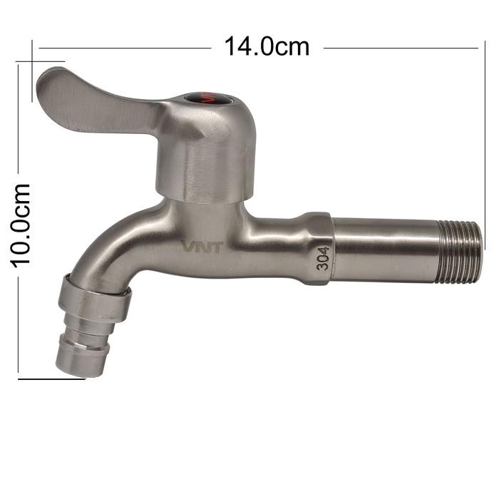 Cuci Gudang Vnt Kran Taman Stainless Sus 304 Keran Air Tembok Engkol Mesin Cuci