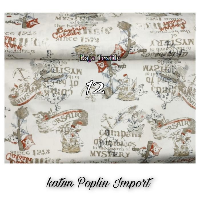 V02D Katun Jepang Motif Anak - Kain Katun Jepang Garment - Katun Import