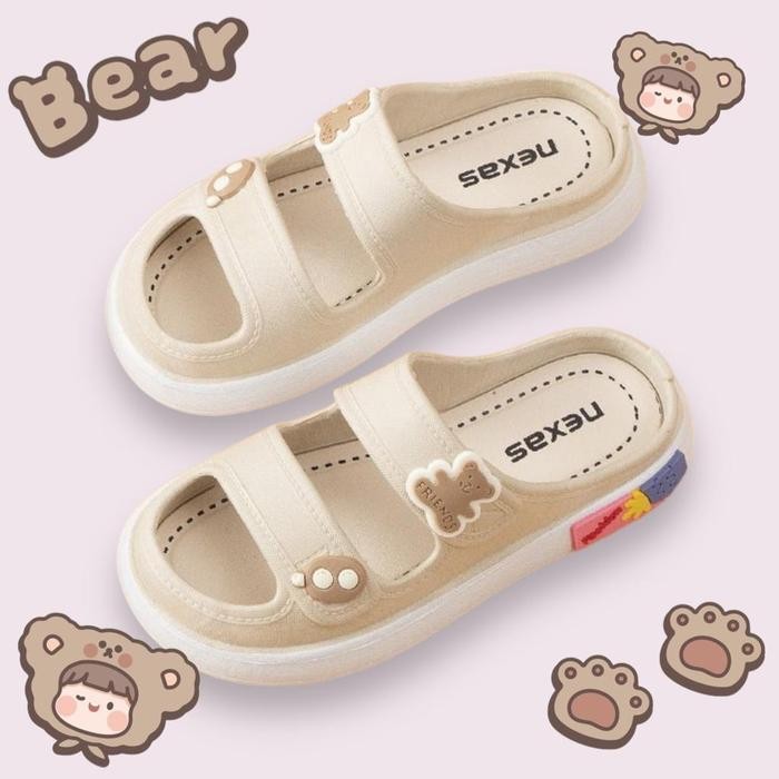 Sepatu Sandal Anak Sekolah BAN DUA Karakter Import / Sendal Anak Perempuan Jelly Import Cute Kaki