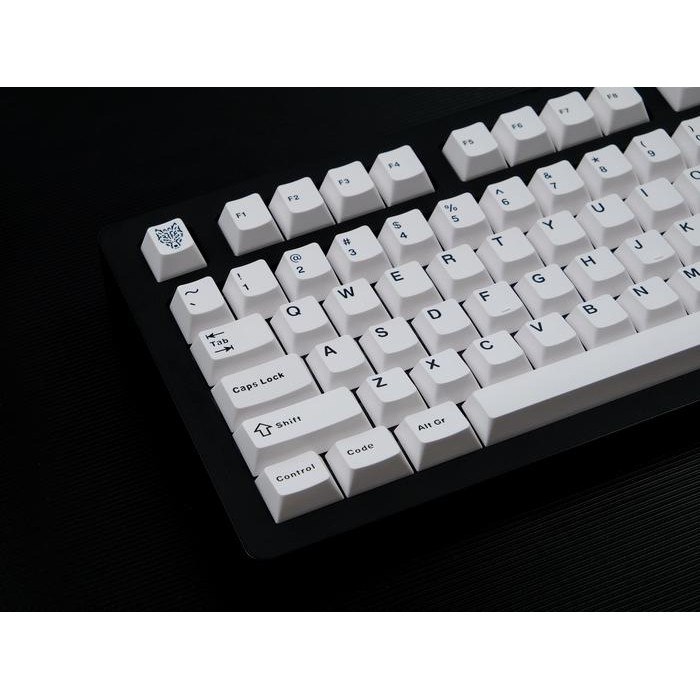 Diskon Keycaps GMK WoB BoW Lite ABS Doubleshot Cherry Profile White on Black