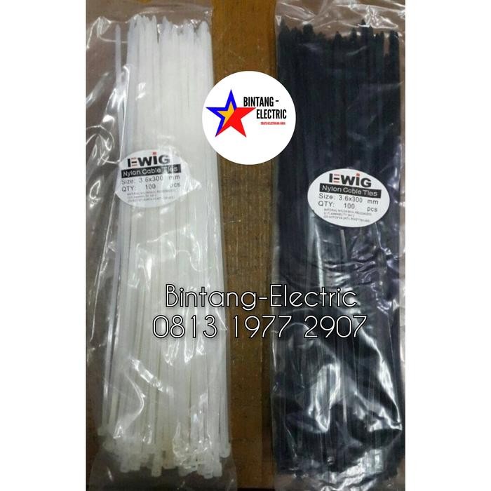 

1YFS Kabel Ties / Kabel Tis Ukuran 30Cm Warna Hitam / Putih Ewig