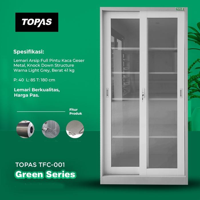 

1YFS Lemari Arsip 2 Pintu Sliding Kaca