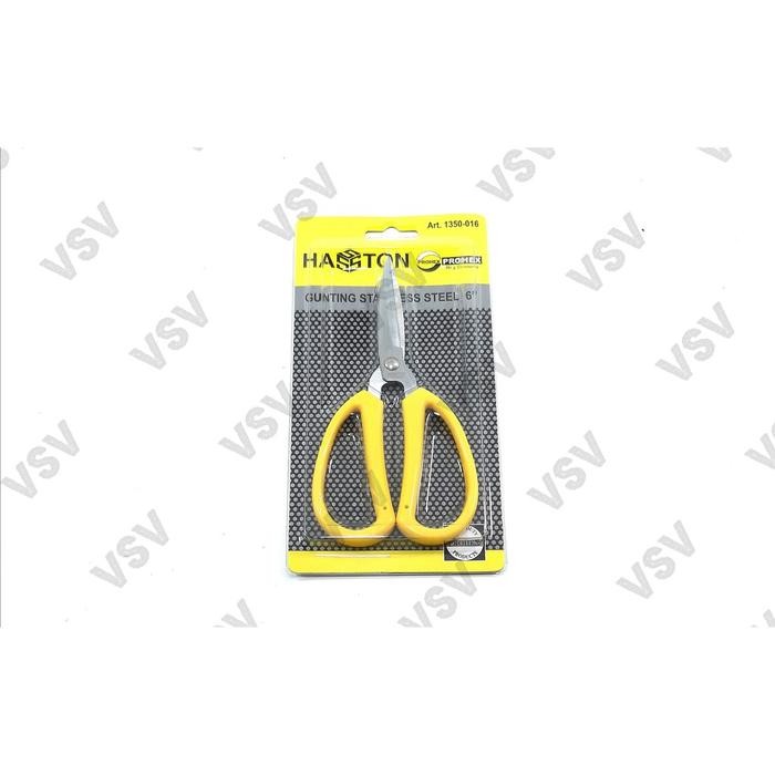 

ID HASSTON GUNTING STAINLESS STEEL 6" 1350-016 GUNTING KODOK KAIN KERTAS HASSTON
