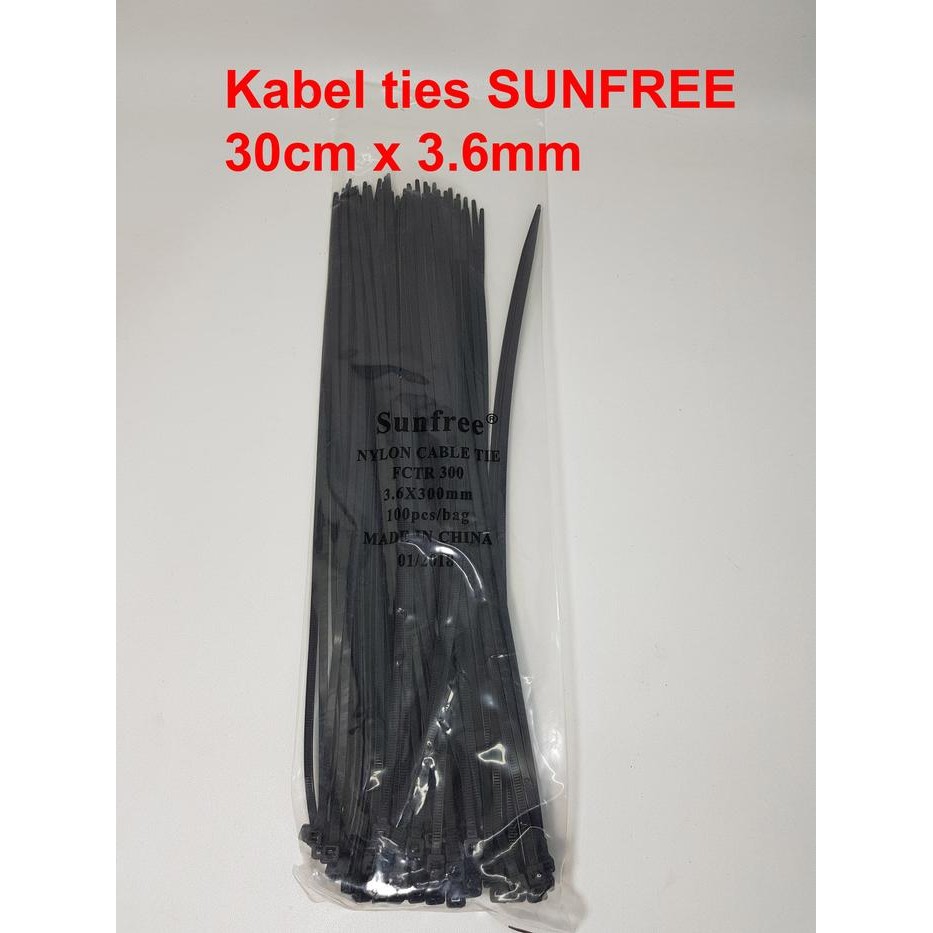 

ID KABEL TIS SUNFREE 30 CM X 3.6 MM / CABLE TIE / KABEL TIES