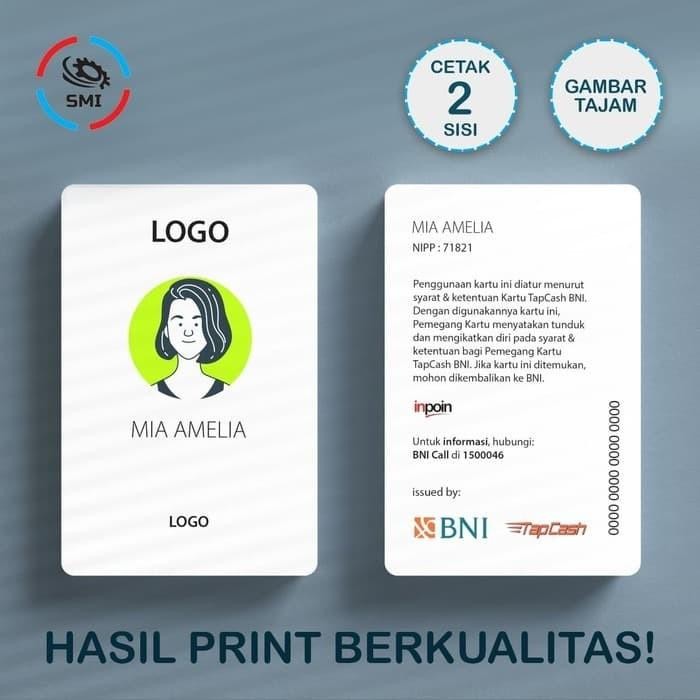 

ID PRINT UV CETAK KARTU ID CARD BARCODE / NAME TAG / TEMPAT ID CARD