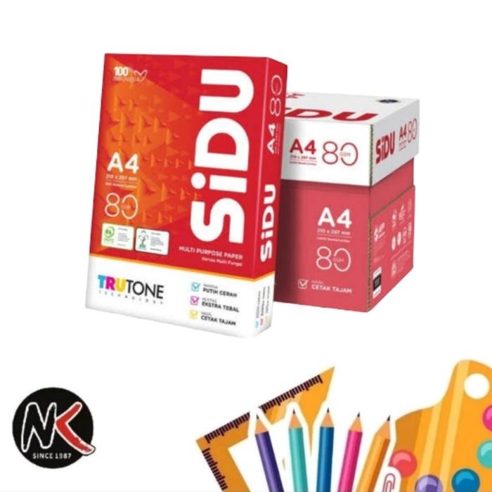 

KOIC Kertas Hvs A4 80 Gr Sidu/Kertas Foto Copy/Kertas Print