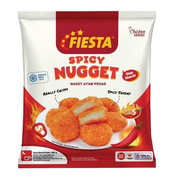 

fiesta spicy chicken nugget 400g nugget ayam pedas frozen stok terbatas