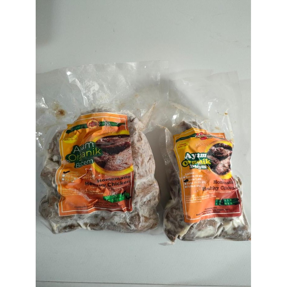 

ayam organik bacem frozen food isi 5 / 10 potong sehat halal stok terbatas