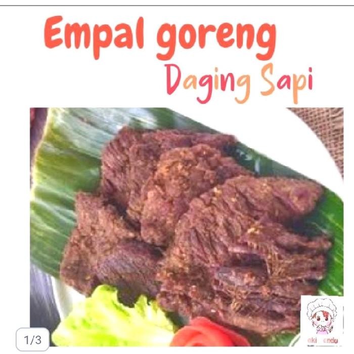 

daging sapi empal goreng ungkep 250gr empuk halal murah by koki gendut stok terbatas