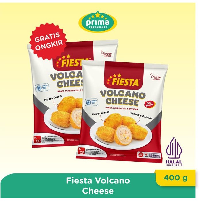 

fiesta volcano cheese 400gr - nugget ayam keju lezat stok terbatas