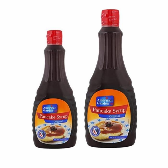 

american garden maple syrup 710g - import waffle & pancake stok terbatas
