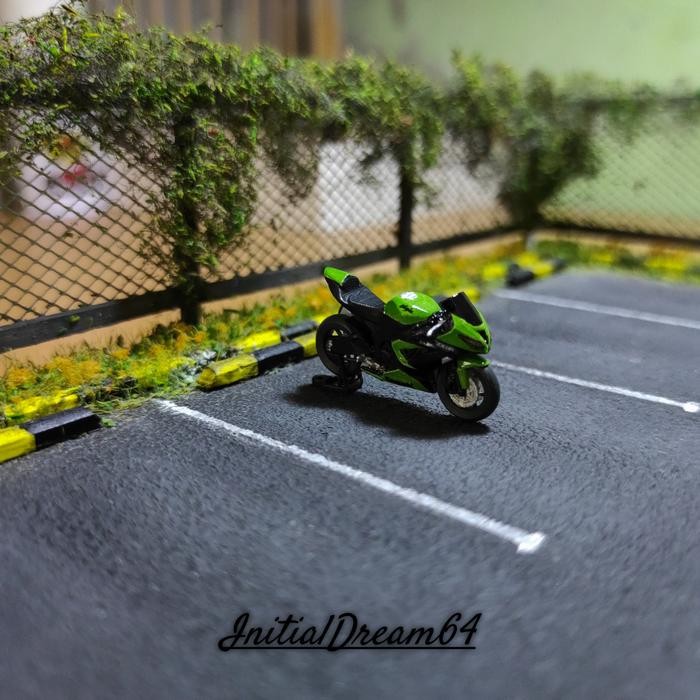 Miniatur Motor Kawasaki Ninja ZX6R skala 64