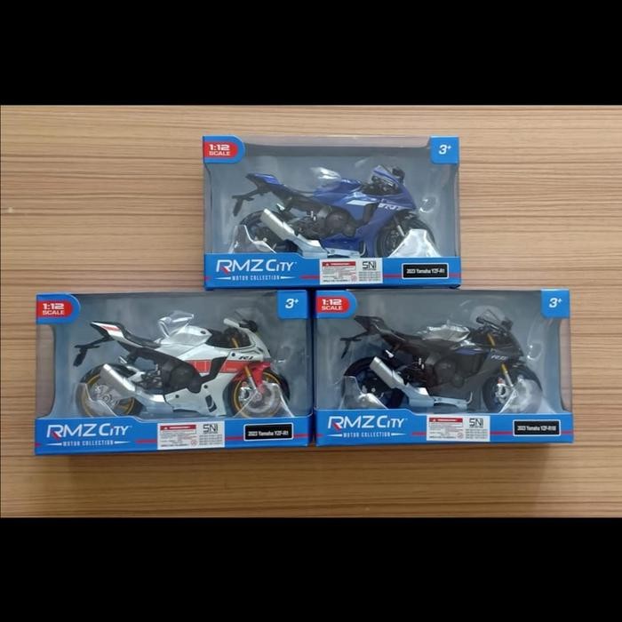 Diecast YAMAHA YZF-R1M Toy sepeda motor RMZ City