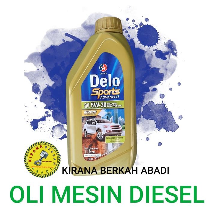CALTEX DELO SPORT 5w30 DIESEL OIL KEMASAN 1 LITER