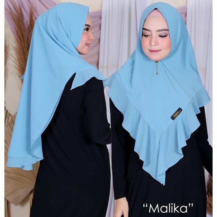 Ceruty Malika/Hijab 2 Layer/Jilbab Pet Antem/kerudung instan