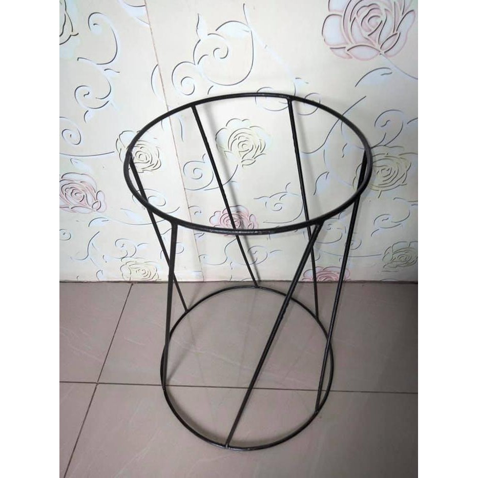 Diameter Pot 30Cm / Pot Silang Elegant / Pot Standing Besi