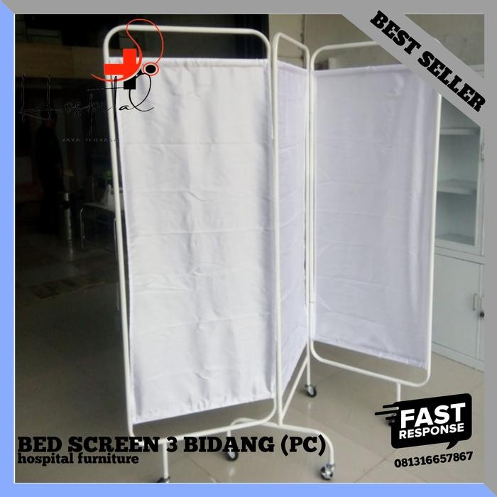 

Promo Bedscreen 3 Bidang Besi - Pembatas Ruangan Sekat Portable