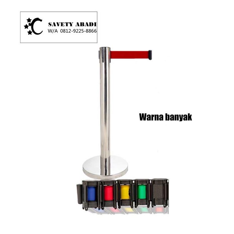 

Promo Standing Barrier Tiang Antrian Stainless Railing Stand
