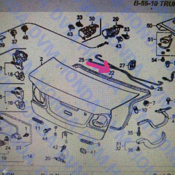 Karet Pintu Bagasi Original Civic Fd Part