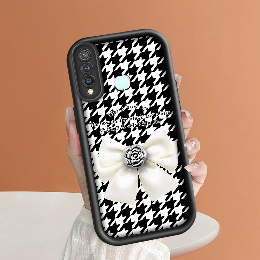 Casing Hp Untuk VIVO Y19 Untuk Casing Softcase Hp Case Sofcase Phone Soft Cassing Pita Kecil Gaya Ch