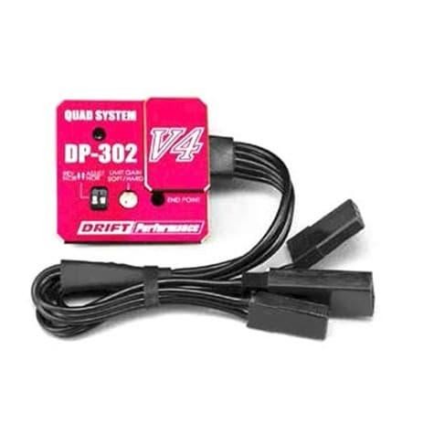 YOKOMO DRIFT PERFORMANCE RED DP-302 V4 QUAD SYSTEM STEERING GYRO