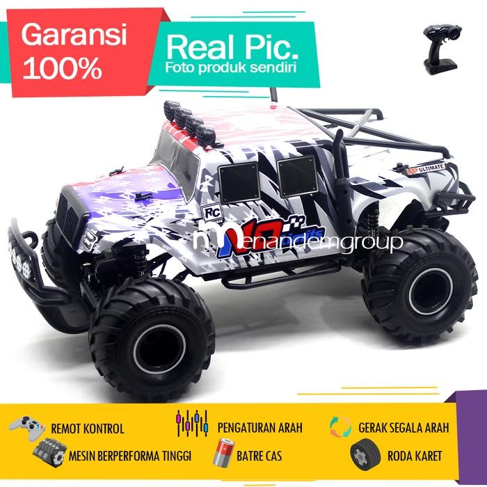 Mainan Mobil Remot Kontrol RC Jeep Offroad Climbing 4X4 4WD Double Cabin Super Jumbo 1/10