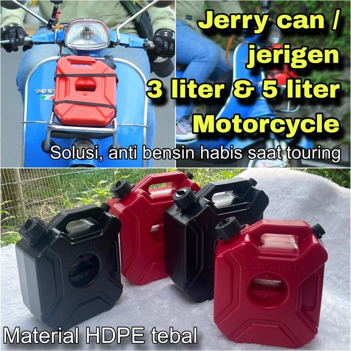 jerigen bensin motor touring jerry can fuel tank long haul plastic abs