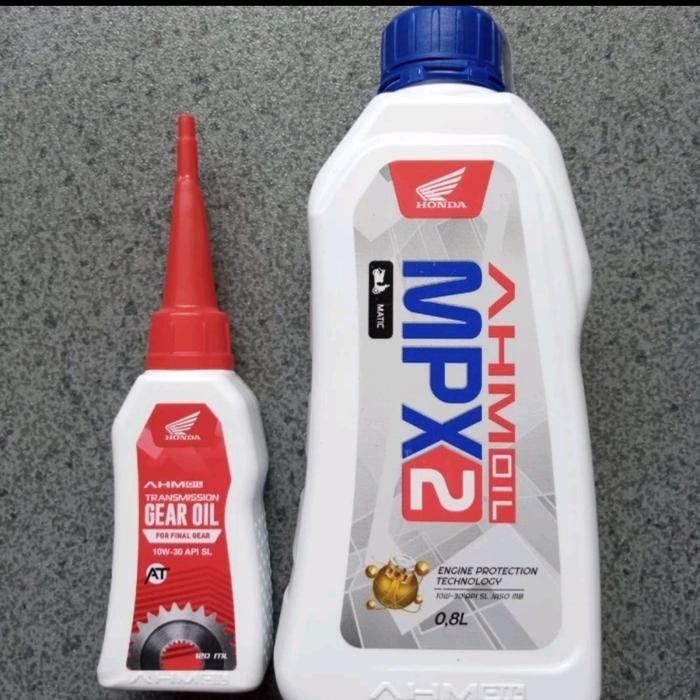 Oli Matic Ahm Paket Oli Mpx2 dan Gardan ahm oli mpx2 matic oli gear ahm 120ml paket oli mpx 2 matic