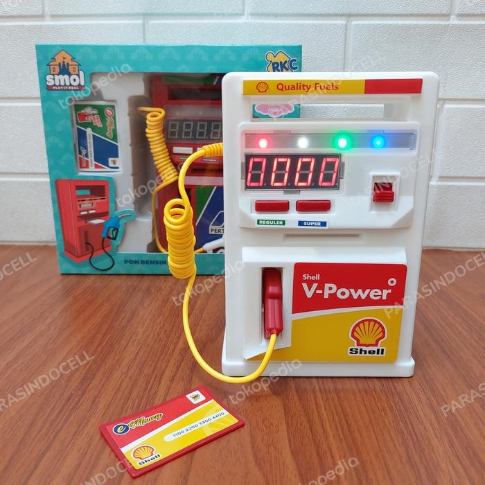 Mainan Anak Pom Bensin Mini Ada Lampu Musik Kado Anak