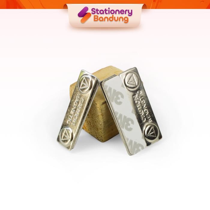 

New magnet neodymium papan nama dada name tag resin uk 45x13mm grade A