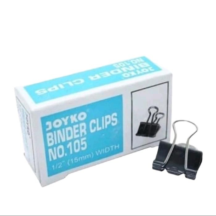 

New Joyko Binder Clip Metal 105 (1 Gross) 15mm Metal Stationery