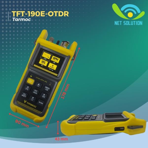 TARMOC TFT-190E-OTDR OTDR 1550NM ,OPM,VFL