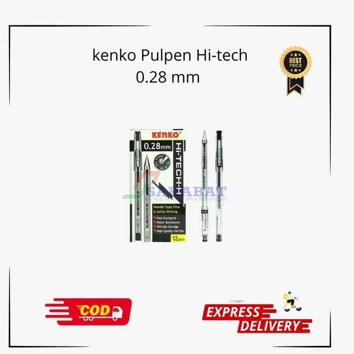 

New KENKO PULPEN HI- TECH 0,28 / KENKO PULPEN MURAH / SATU PAK ISI 12 PCS